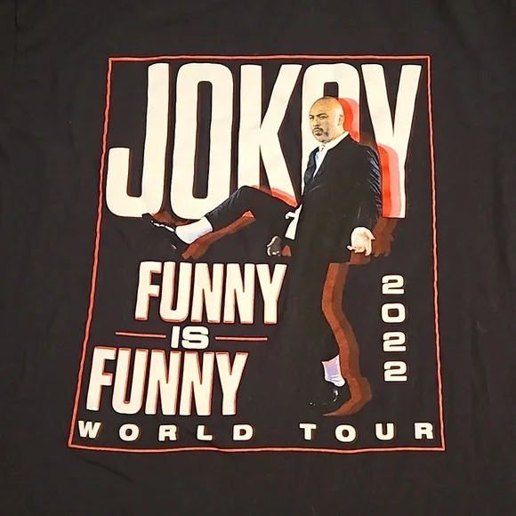 JO KOY 'Funny is Funny' World Tour 2022 short sleeve graphic concert tour tee XL - Picture 3 of 8